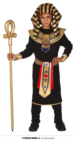 Pharao Kostüm schwarz-gold 7-9 Jahre