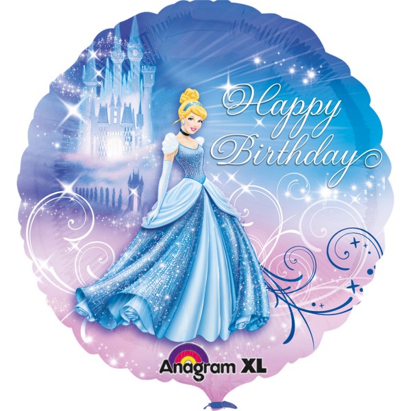 Cinderella Happy Birthday Ballon