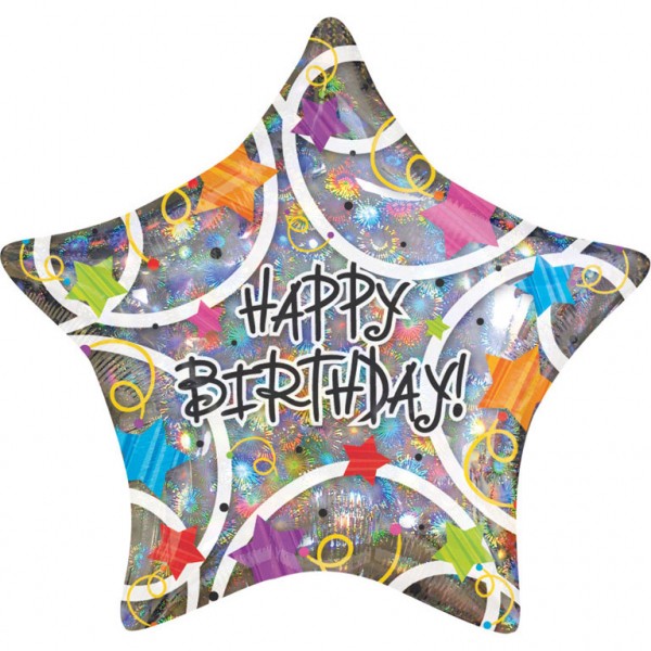 Stern Luftballon Happy Birthday