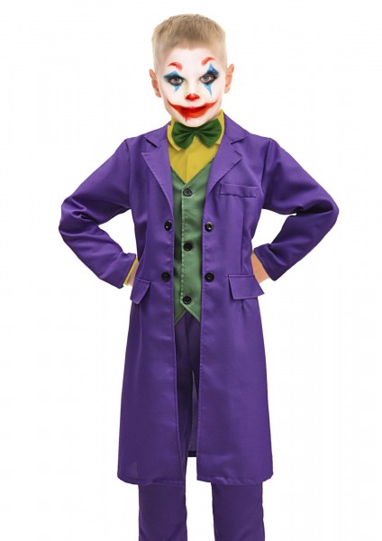 Joker Kostüm 10-12 Jahre Jacke, Hose und Weste