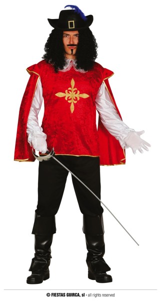 Musketier Kostüm rot 48/50 M