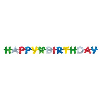 Buchstabenkette Happy Birthday 140x11cm